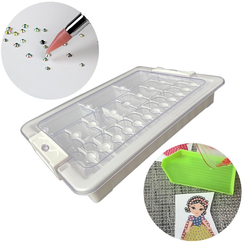 15/26/39 Grids Diamond Art Bead Box Diamond Painting Embroidery Storage Box 5D Beads Organizer for Diamond Painting Accessories