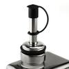 Stainless Steel Wine & Oil Bottle Stopper with Silicone Seal, Dust Cap, and Breathable Tube