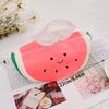 Cartoon Cute Plush Tissue Boxes Pineapple Watermelon Avocado Whale Creativity Home Car Soft Paper Holder Napkin Case Nice Gifts