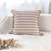 Fresh Knitted Striped Tassel Home Sofa Pillowcase Nordic Striped Minimalist Pillowcase Cojines Decorativos 45cm