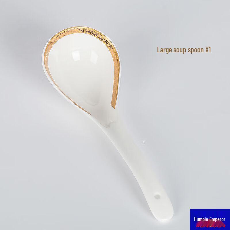 Qianxing Hotel-Grade Ceramic Large Spoons