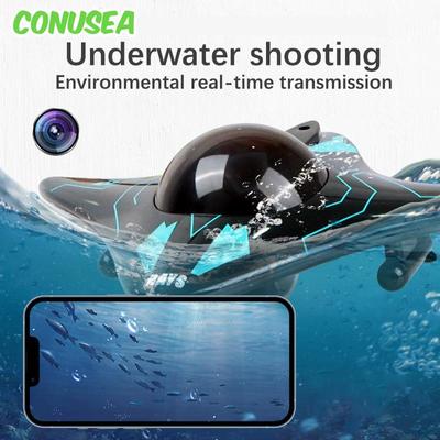 Mobile Fernbedienung mit sechs Kanälen zur Echtzeitübertragung von Unterwasserkamerabooten, Mini-Fernbedienungsbooten