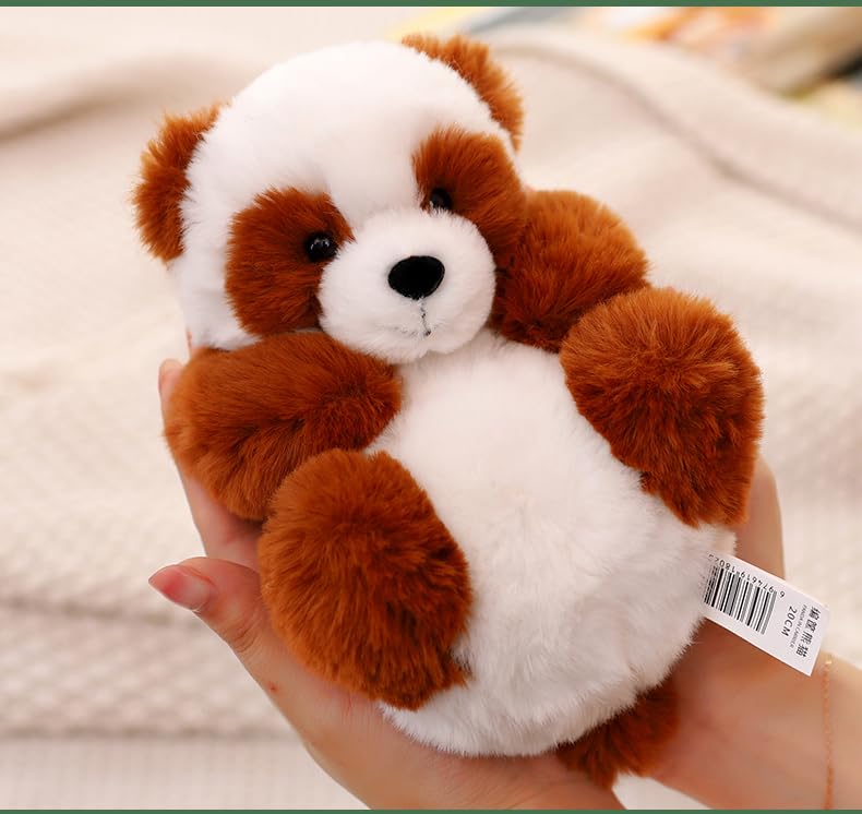 HYAKURI Plüsch Niedlich Klein Gefüllter Körper Plüschtier Panda Bär/Teddybär, Tier, Tier/Bärenwickel/Bärenkissen/Feier/Flauschig (C Grau, 21cm)