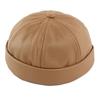 HT5049 Klassische PU-Leder-Kappen für Herren Damen Verstellbare Schirmmütze Männlich Weiblich Beanie-Mütze Frühling Herbst Uni Einfach Hip-Hop-Kappen