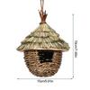 Birds Hanging Grass Huts Charming Decorative Hummingbird Nest House For Garden Patio Lawn Decor
