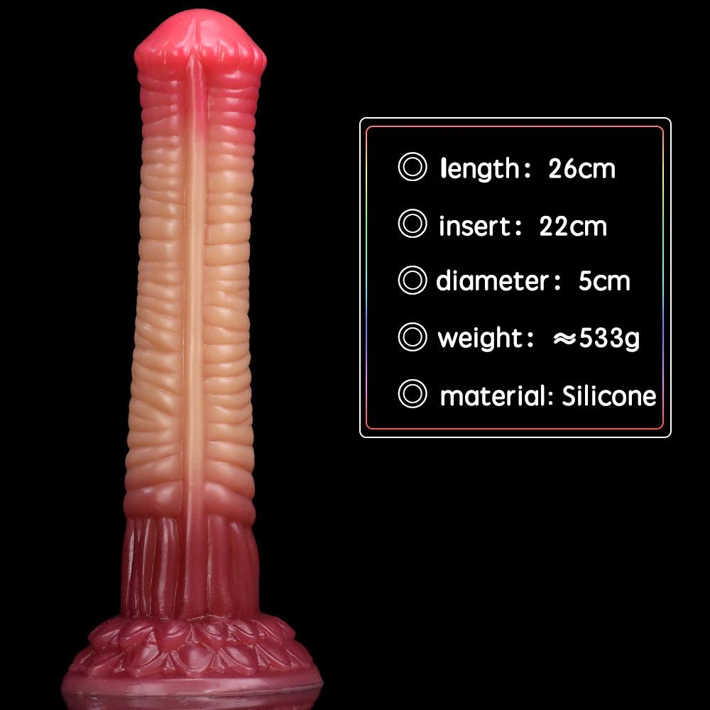 Supersize Stimulation Simulation Gradient Silicone Dildo Female Use Abnormity Simulation Phallus Female Sex Toys Masturbator