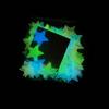 100-Piece 2-3cm Fluorescent 3D Star Wall & Refrigerator Glow Stickers