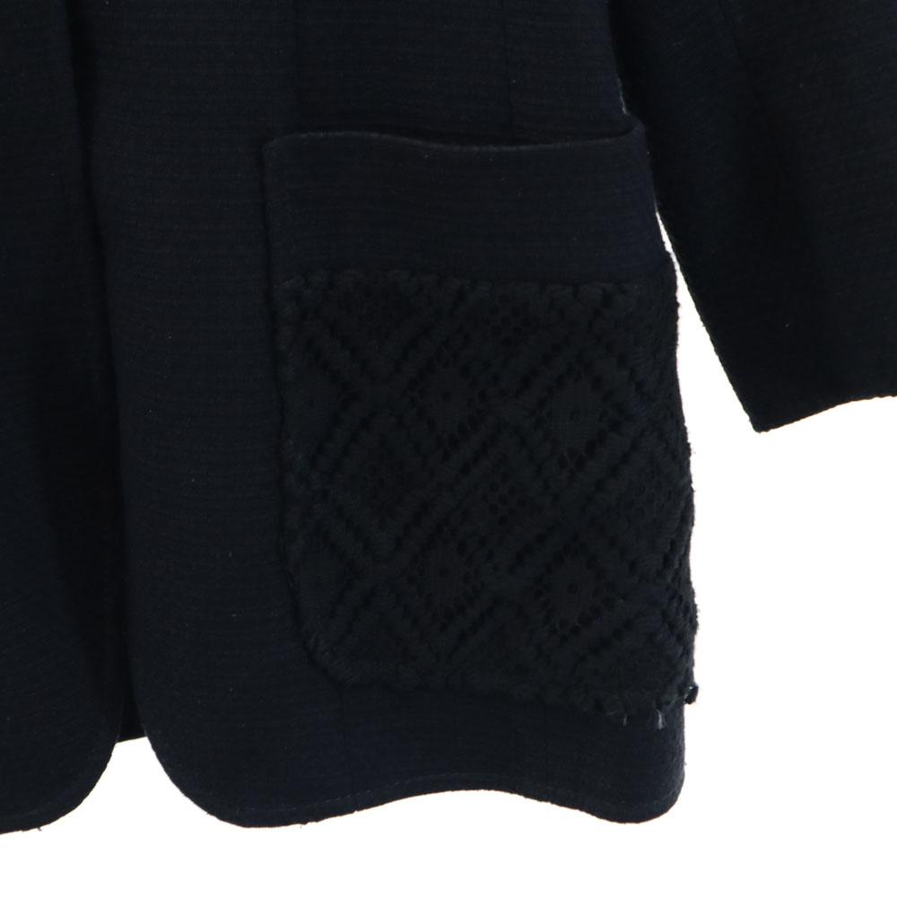 FENDI Italian Silk blazer 40 black Tailored jacket unconstructed Women Used