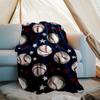 Baseball Theme Printed Blanket - Perfect for Couch, Bed, Travel & Outdoor Use | Machine Washable, Cozy & Durable.
