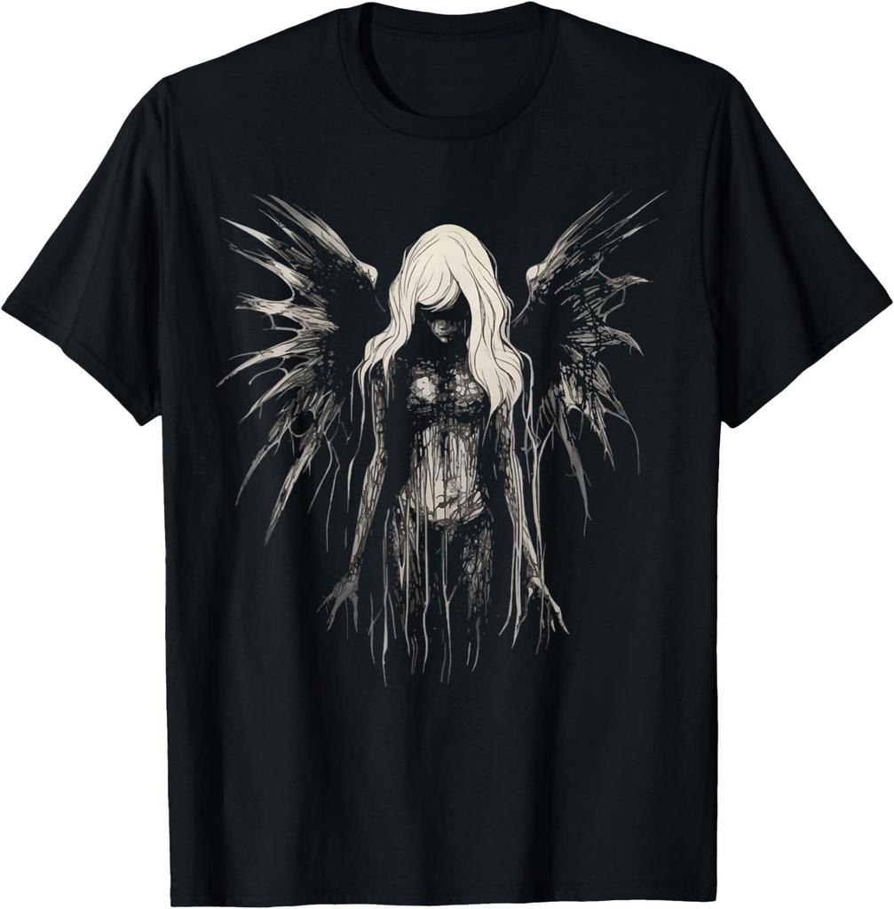 Goth Fairy Witch Angel Fallen Occult Dark Art Alt Aesthetic T-Shirt
