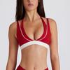 JYL Fake Two Piece Halter Padded Adjustable SporTop