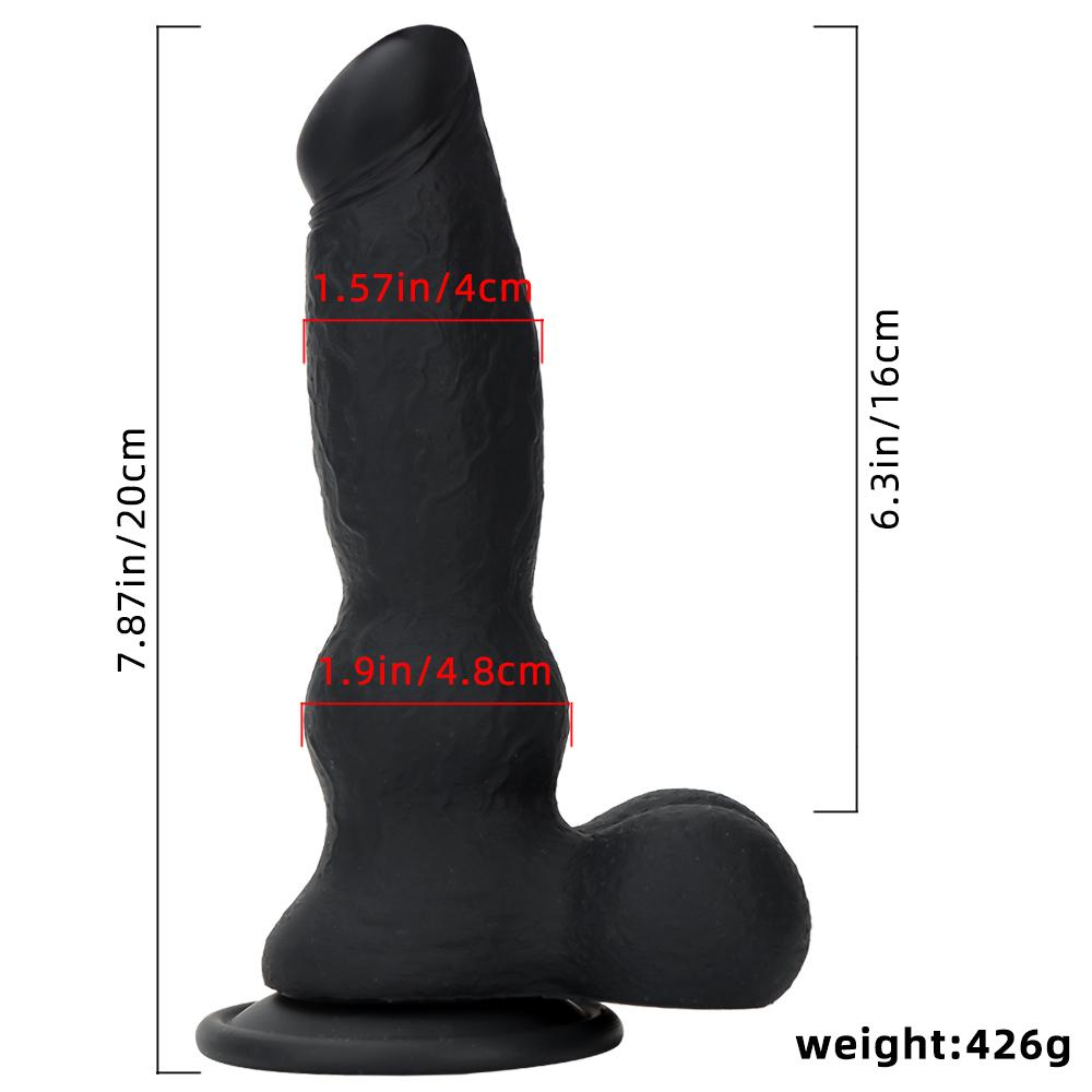 Women's New Liquid Silicone Simulation Dog Phallus Dildo Masturbation Device Rear Court Anal Plug To Expand Anal Instruments