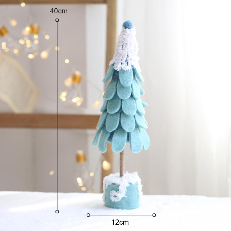 Christmas Wool Felt Tree Ornament For Holiday Decor And Scene Setting