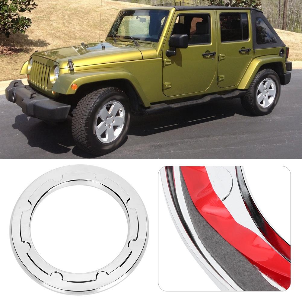 Car Decorative Protection Fuel Tank Cover Ring Fit for Jeep Wrangler 20072017