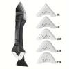 7-in-1 Silicone Scraper & Sealant Tool Set - Caulking Finisher, Grout Smoother, and Kit for Kitchen, Bathroom, Living Room