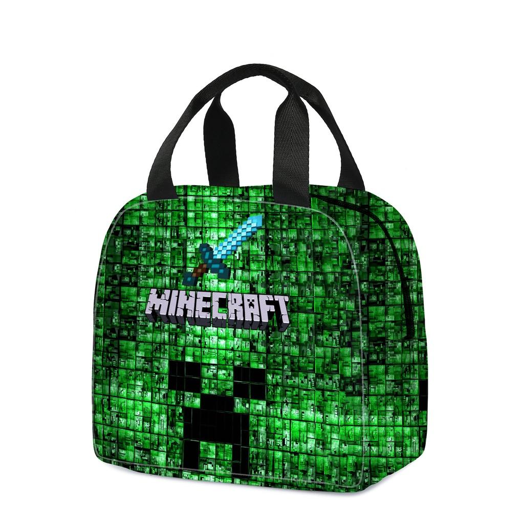 

My World Children s Lunch Bag For Elementary School Students Polyester Material Character Pattern