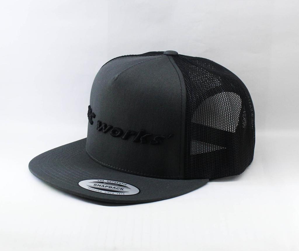 MC Works Cap Half Mesh Flat Visor Grey (1078)
