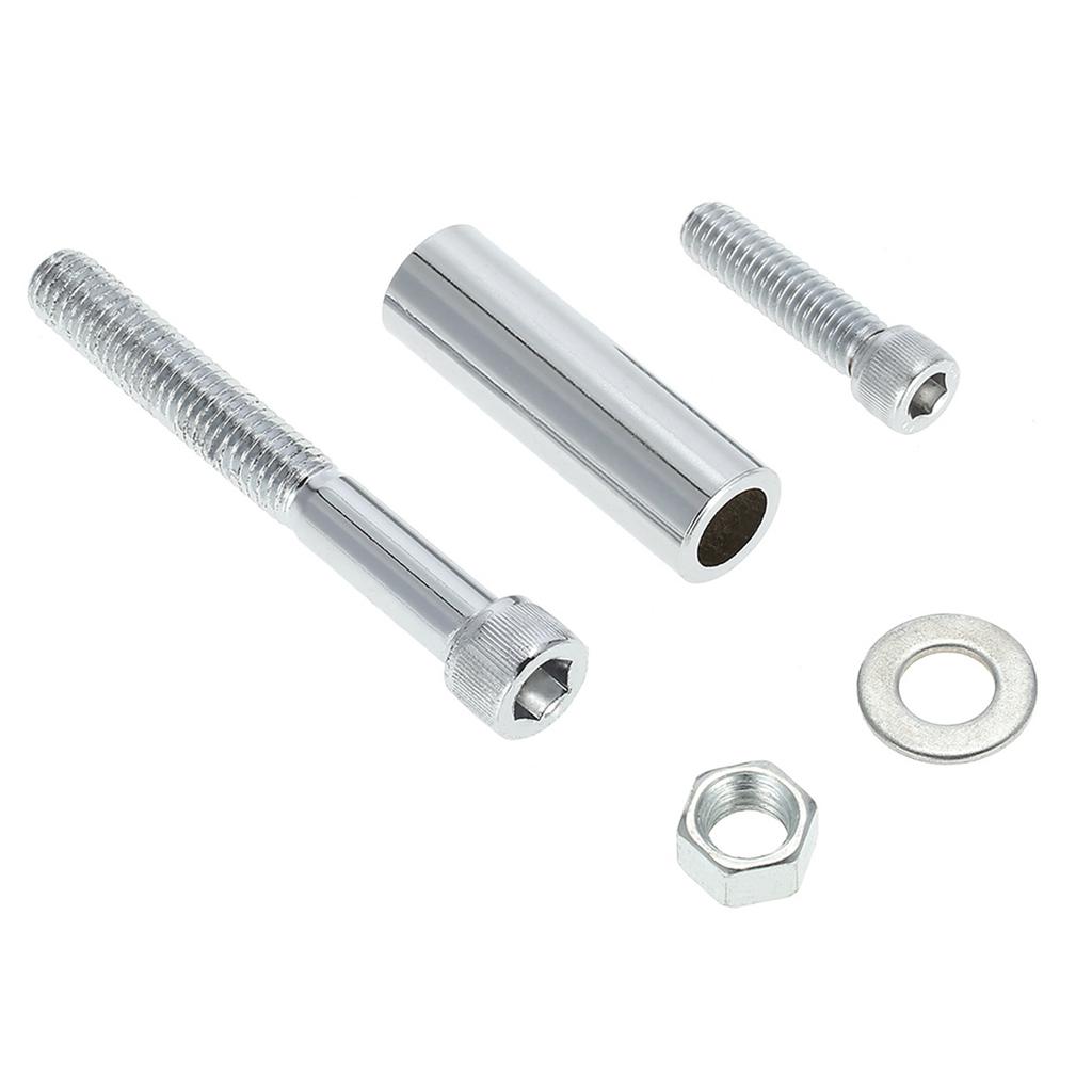 SBC Chrome Low Mount Alternator Bracket SWP SB Replacement for Chevy 350 Short Water Pump