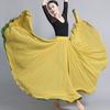 Falda de Danza Clásica para Mujer Chifón Doble Cara Gran Oscilación Falda Disfraz de Danza del Vientre Escenario Rendimiento Maxi