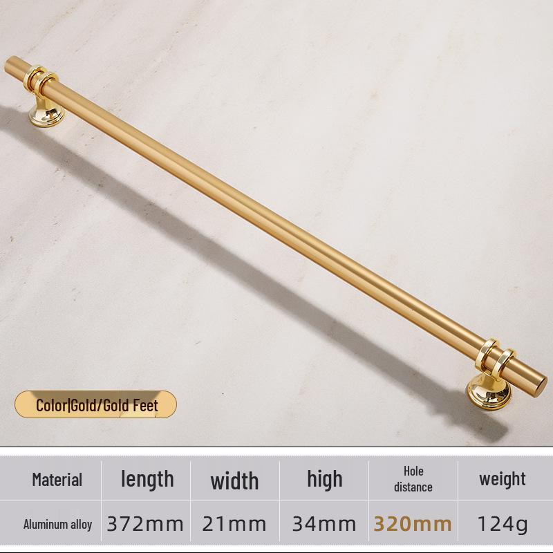 Modern Minimalist European Two-Tone Wardrobe & Drawer Handle