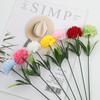 6Pcs Artificial Chrysanthemum Balls Flowers Silk Flower Bouquet for Wedding Decor Stage Props Table Centerpieces