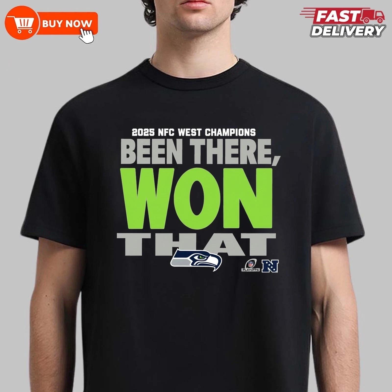 Seattle Seahawk NFC West Division Champions TShirt S-5XL XL