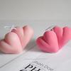 3D Double Silicone Heart Candle Mold Love Soap Resin Gyp Making Set Ice Chocolate Cake Baking Tool Home Decor Mould Couple Gifts