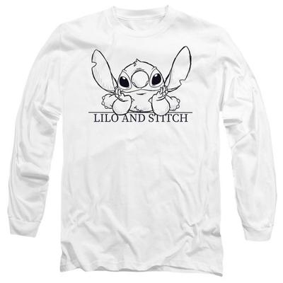 Lilo & Stitch Unisex-T-Shirt für Erwachsene, entspannt, Skizze