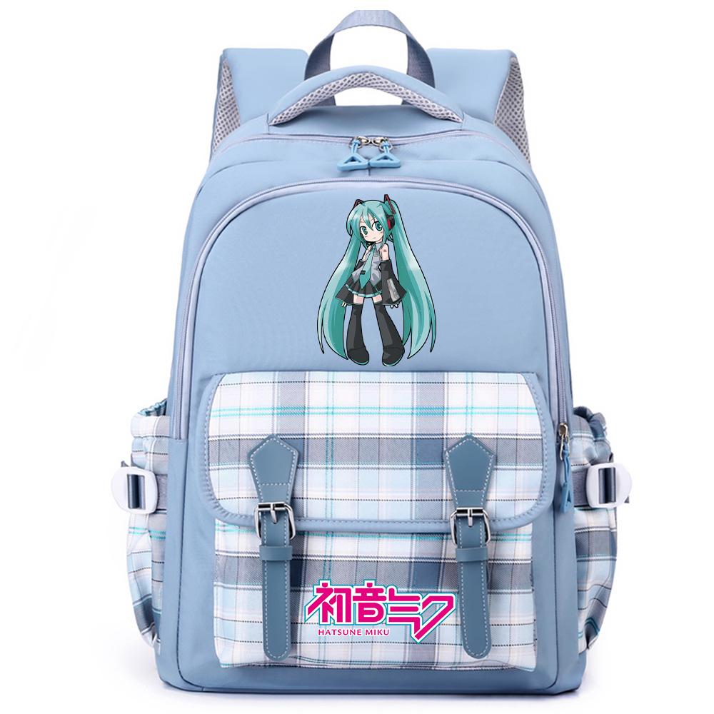 Anime Hatsune Miku Printed Large Capacity Backpack for Teenger Student Girl Boy Schoolbag Bookbag Women Waterproof Travel Bag Bookbag Mochila Gift