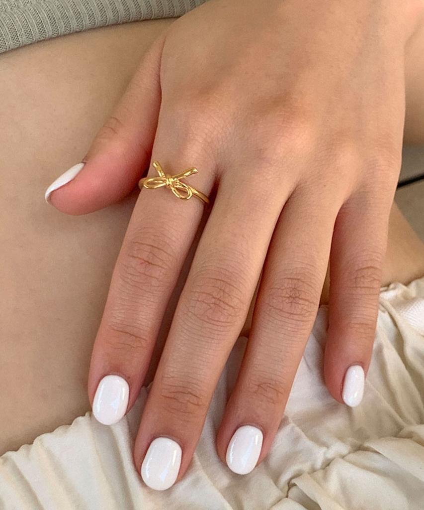 It Doesn'T Matter Teeny Ribbon Ring (Gold)