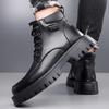 Fashion Classic Brand Autumn Winter Cotton New High Top Shoes Outdoor Men's Workwear Shoes Office Business Casual Shoes for Men’s