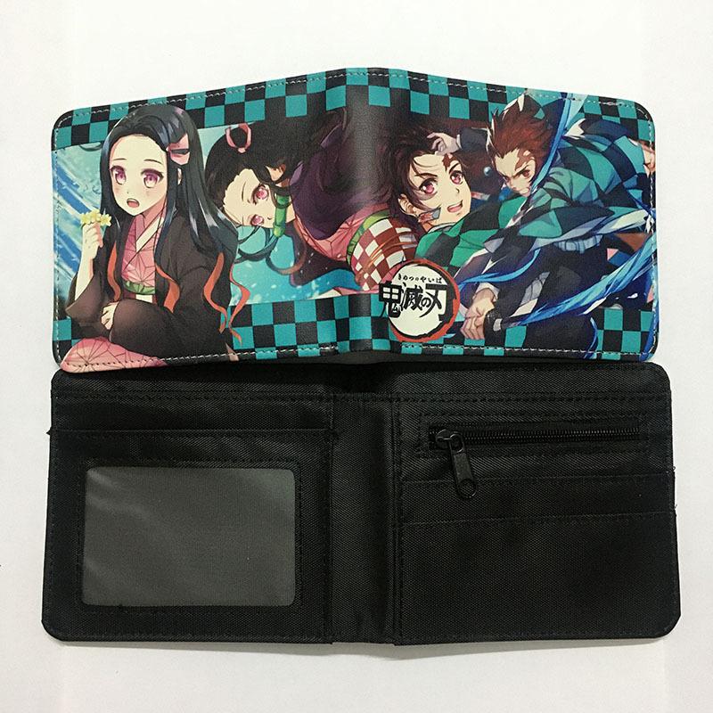 Japan cartoon comics Demon Slayer Short Wallet Cartoon Print Student Coin Purse 0022