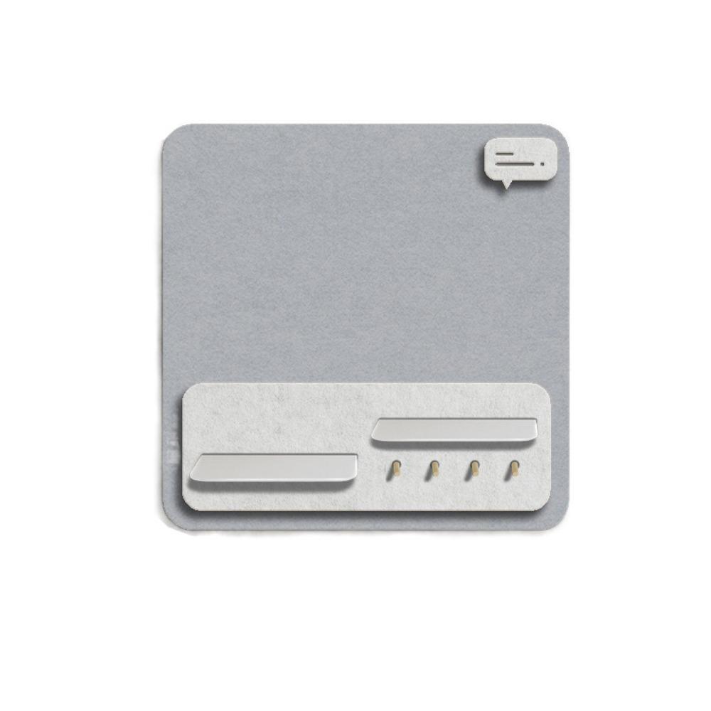 

Wall Mounted Cork Board for Walls Removable Photo Display Board Notice Pin Board Set Home сірий