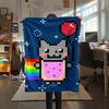 1 Stück Nyan Cat Aufdruck Flanelldecke, Hohe Qualität, Bequem für alle Jahreszeiten, Heimdekoration, Wärme und Komfort, Perfekt für Weihnachtsgeschenke 99
