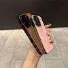 Built-in Lens Protector Case for iPhone 16/17 Pro Max, Leopard Print, Drop-Proof, Solid Color, High-End Feel