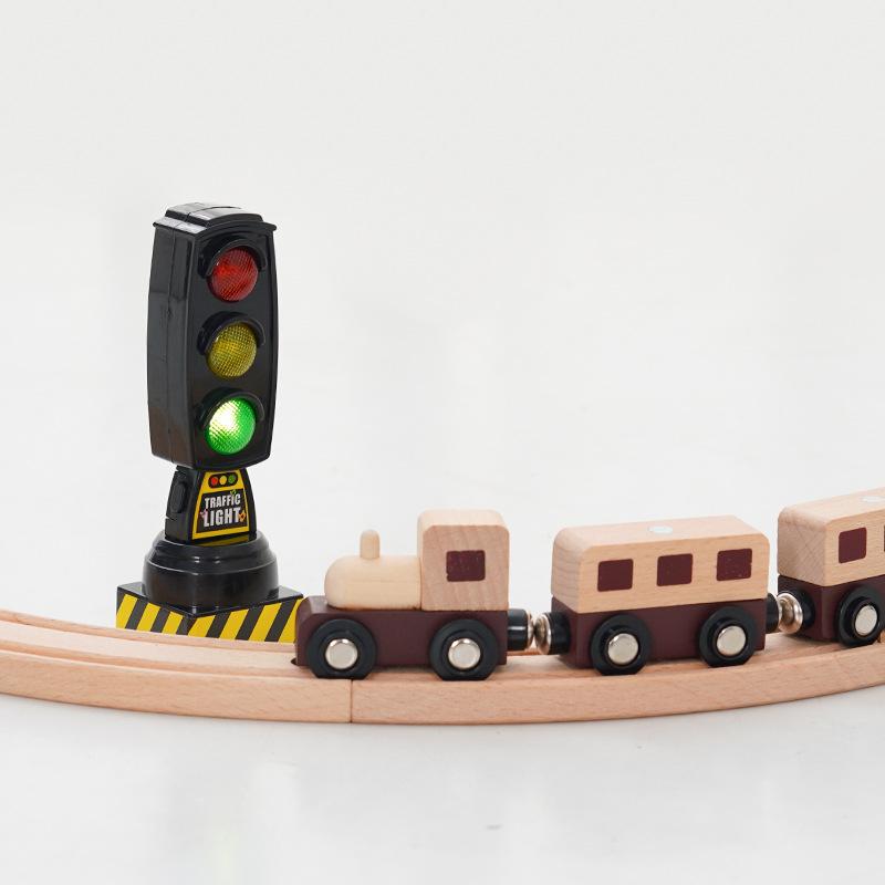1Pcs Traffic Signal Model Road Scene Toys For Kids Simulation Traffic Light Toy Train Scene Decoration Diy Accessories