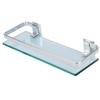 Space Aluminum Shelf Tempered Thickened Glass Bathroom Toilet Glass Storage Organizer Rack