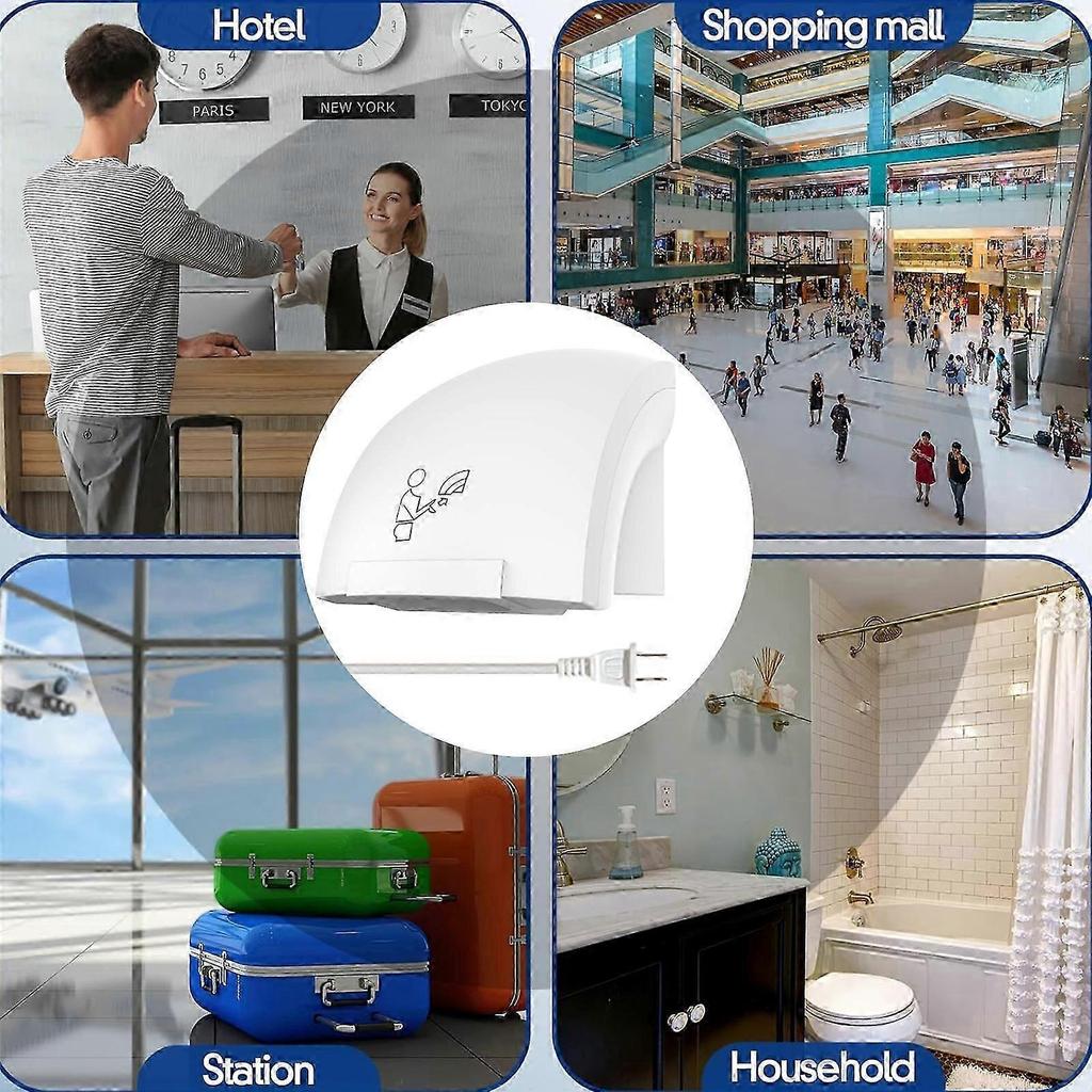 Energy Efficient Automatic Hand Dryer Space Saving Hand Dryer Easy Installation Air Dryer ABS Texture for Bathroom Use