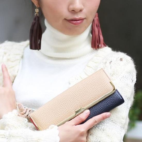 Tsumori Chisato Women's Long Flap Wallet, Shrink Combination, Yellow