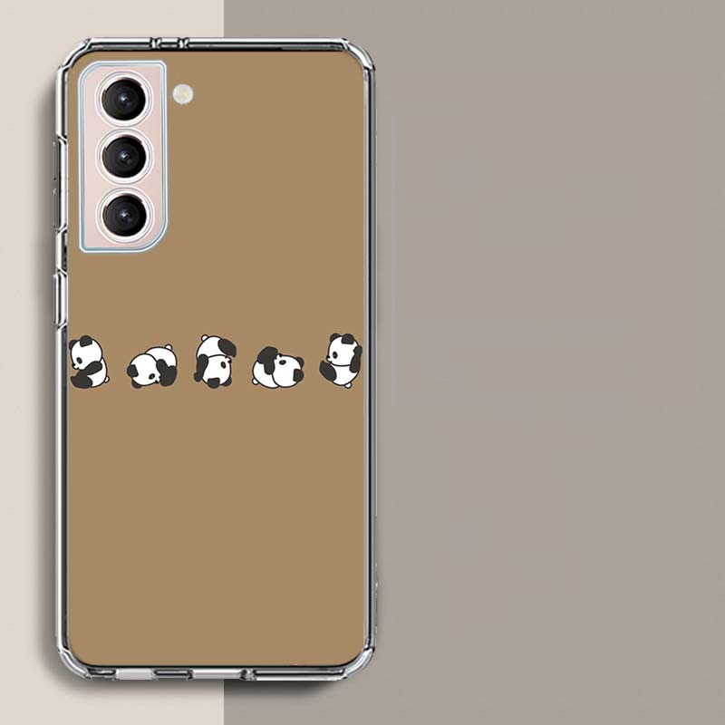 

Very Cute Little Panda Phone Case For Samsung Galaxy S25 Edge S24 S23 FE S21 S20 S10 Plus S22 S26 Ultra Cover Clear Cases TPU Ca Samsung S10