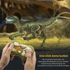Yellow Velociraptor - 2.4G RC Dinosaur, Velociraptor Simulation, Intelligent Remote Control, Animal with Lu