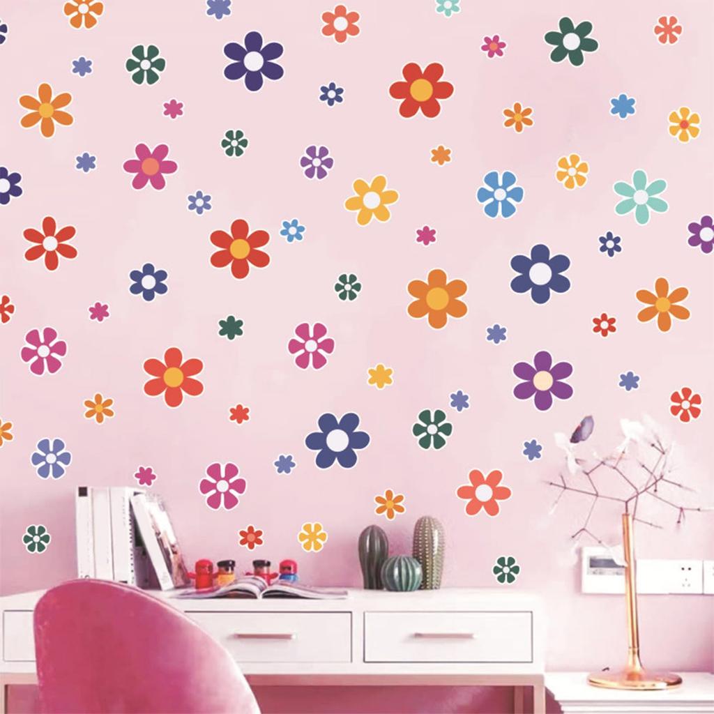 Flower Stickers for Cars,Flower Car Stickers -Ins Style Daisy Car Stickers Pink Girls Bedroom