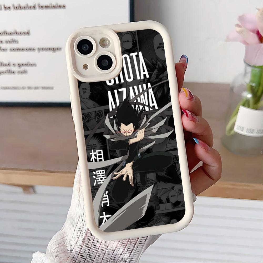 MHA Aizawa Shota Mobile Phone Case for iPhone 17 16 15 14 13 12 11 Air Pro Max Plus Thicken TPU Colorful Cover Smartphone Luxury