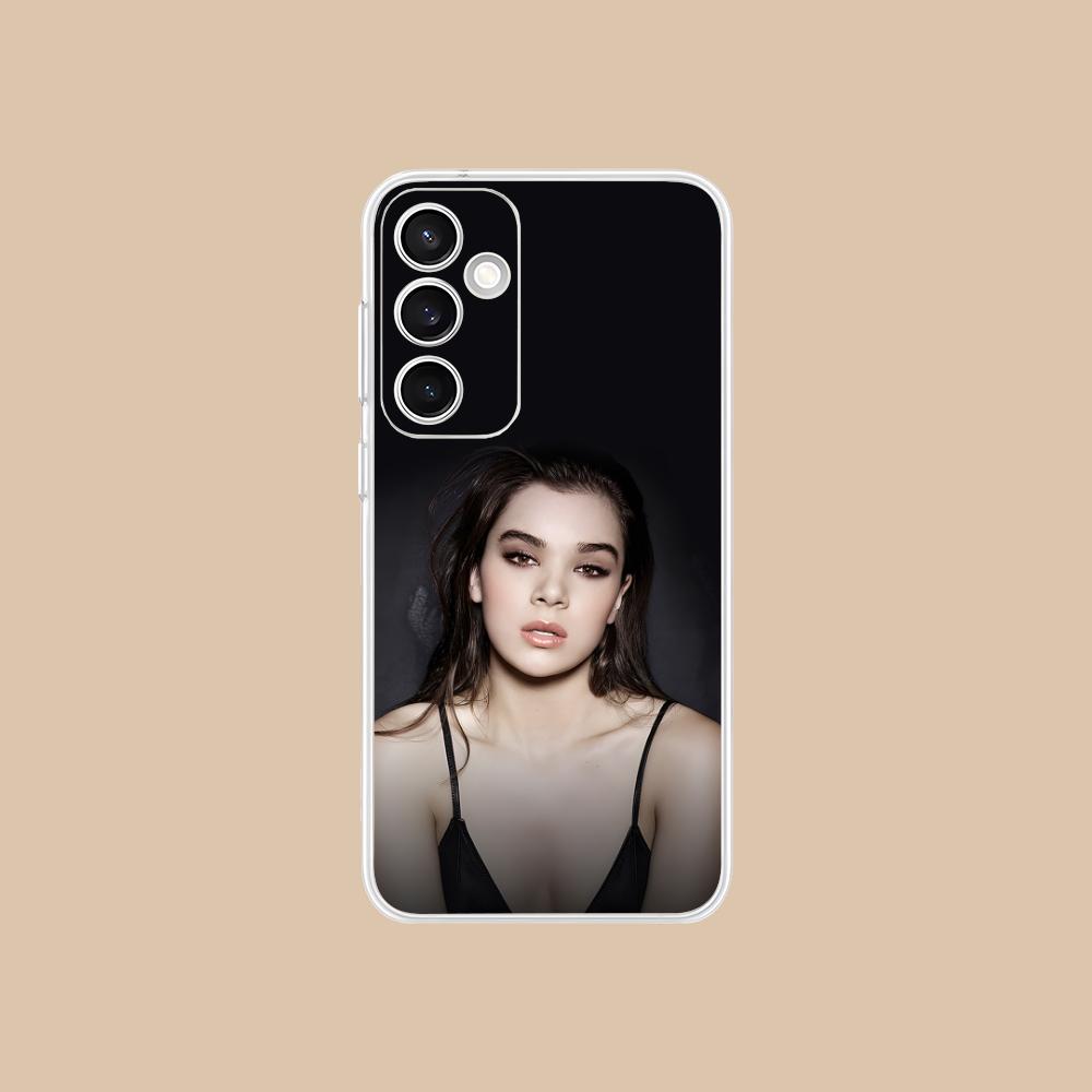 Hailee Steinfeld Clear Mobile Phone Case for Samsung Galaxy S25 S24 S23 S22 S21Plus FE Ultra Colorful Cover