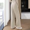 Women's Fleece-Lined High-Waist Wide-Leg Pants