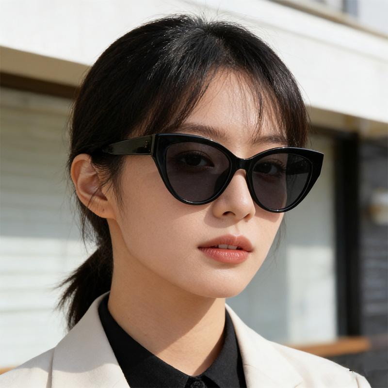 Personality Exquisite Cat Eye Sunglasses Women Men High End Simple Artistic Sense Sun Glasses Climbing Camping Beach Party Shade Glasses