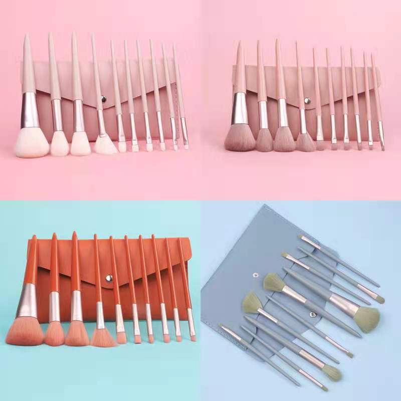 Soft Makeup Brush Set Pu Bag Loose Powder Brush Blush Brush Explosive Beauty Makeup Tool Set