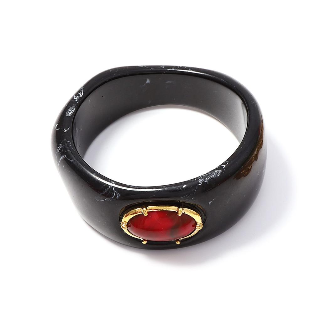 European and American Retro Fashion Resin Geometric Bracelet Simple High-end Elegant Holiday Casual Versatile Trend Women's Models