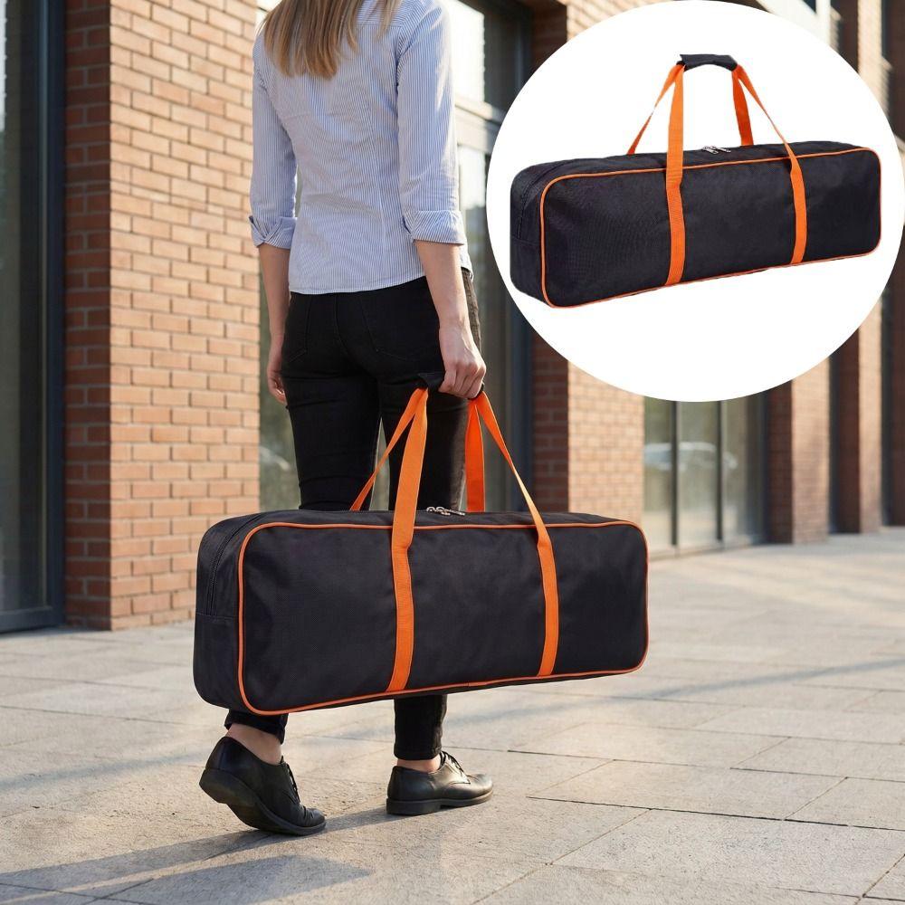 Black Color Oxford Fabric Bag Waterproof Material Oxford Fabric Portable Storage Bag Portable Design Long Handle Multi-Purpose