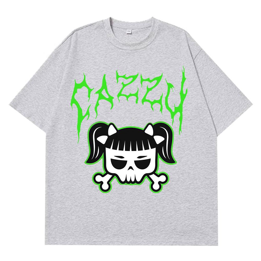 Singer Cazzu Funny Graphic Tshirt Unisex Women Hip Hop T Shirt Loose Cotton Short Sleeve Oversized Casual Aesthetic Trend Tshirts